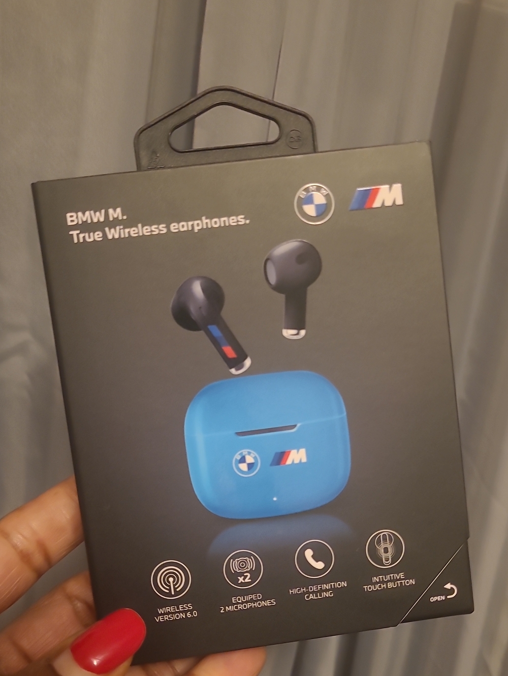 BMW True Wireless Earphones in Blue with M Branding
